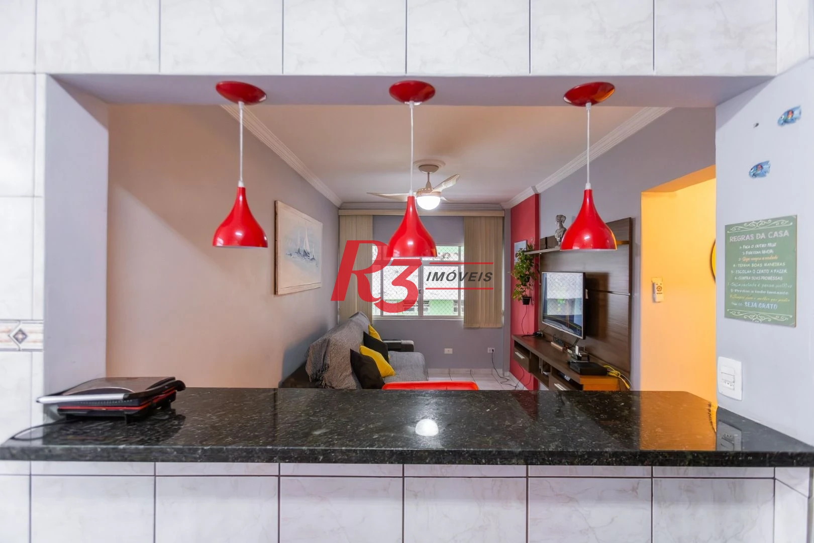 Apartamento com 3 dormitórios para alugar, 86 m² por R$ 6.000,02/mês - Ponta da Praia - Santos/SP