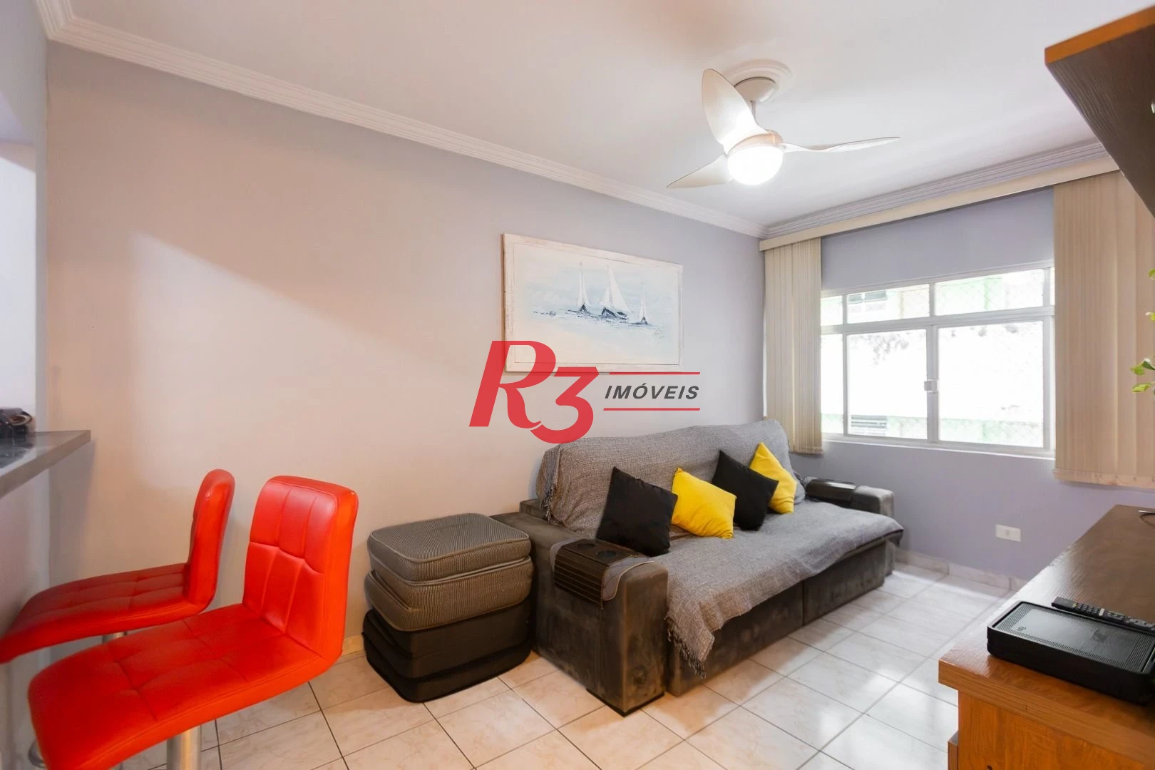Apartamento com 3 dormitórios para alugar, 86 m² por R$ 6.000,02/mês - Ponta da Praia - Santos/SP