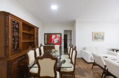 Apartamento com 3 dormitórios para alugar, 121 m² por R$ 5.600,00/mês - Gonzaga - Santos/SP
