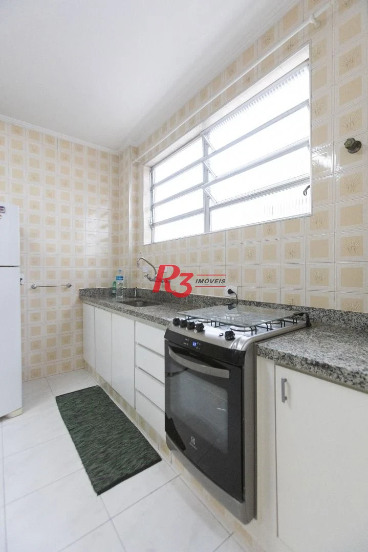 Apartamento com 3 dormitórios para alugar, 121 m² por R$ 5.600,00/mês - Gonzaga - Santos/SP