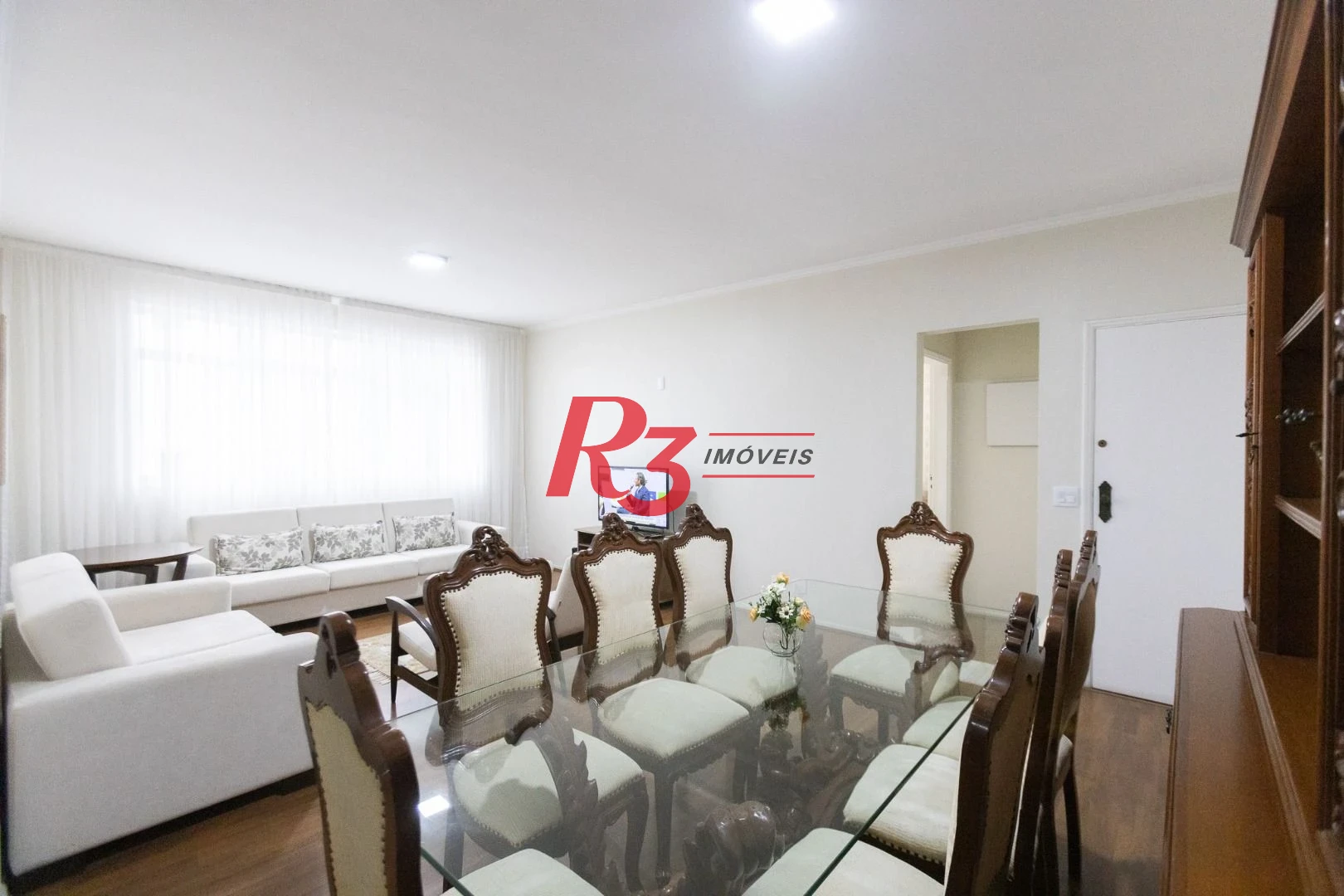 Apartamento com 3 dormitórios para alugar, 121 m² por R$ 5.600,00/mês - Gonzaga - Santos/SP