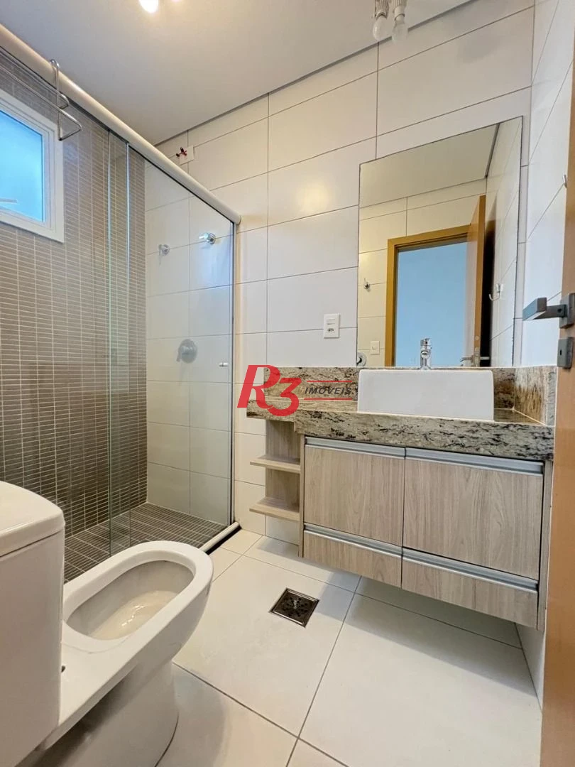 Apartamento com 1 dormitório para alugar, 52 m² por R$ 4.200,00/mês - Aparecida - Santos/SP