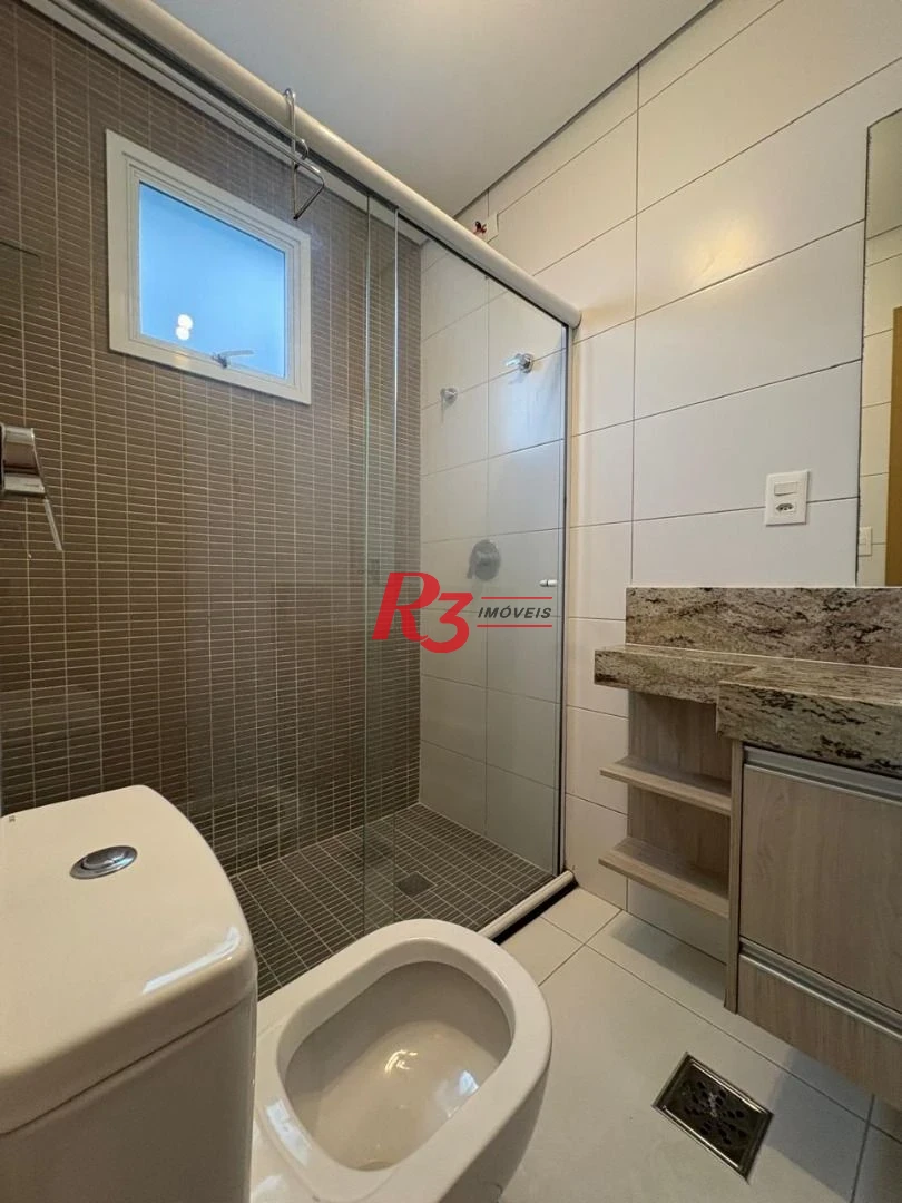 Apartamento com 1 dormitório para alugar, 52 m² por R$ 4.200,00/mês - Aparecida - Santos/SP
