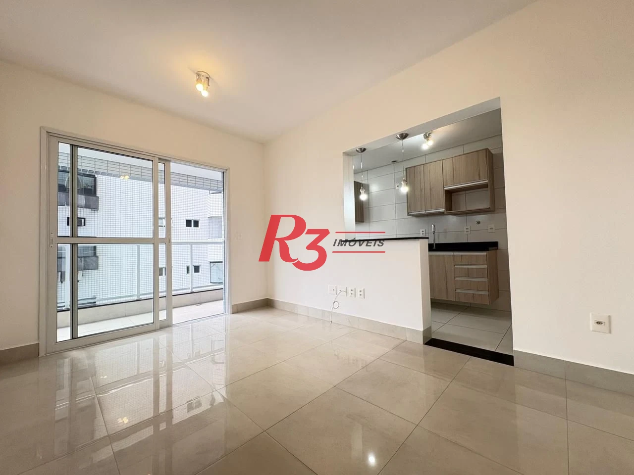 Apartamento com 1 dormitório para alugar, 52 m² por R$ 4.200,00/mês - Aparecida - Santos/SP