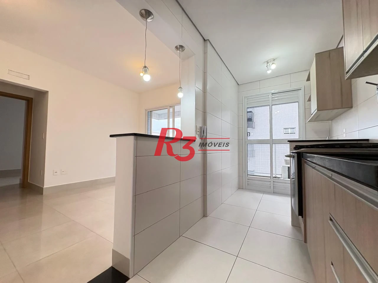 Apartamento com 1 dormitório para alugar, 52 m² por R$ 4.200,00/mês - Aparecida - Santos/SP