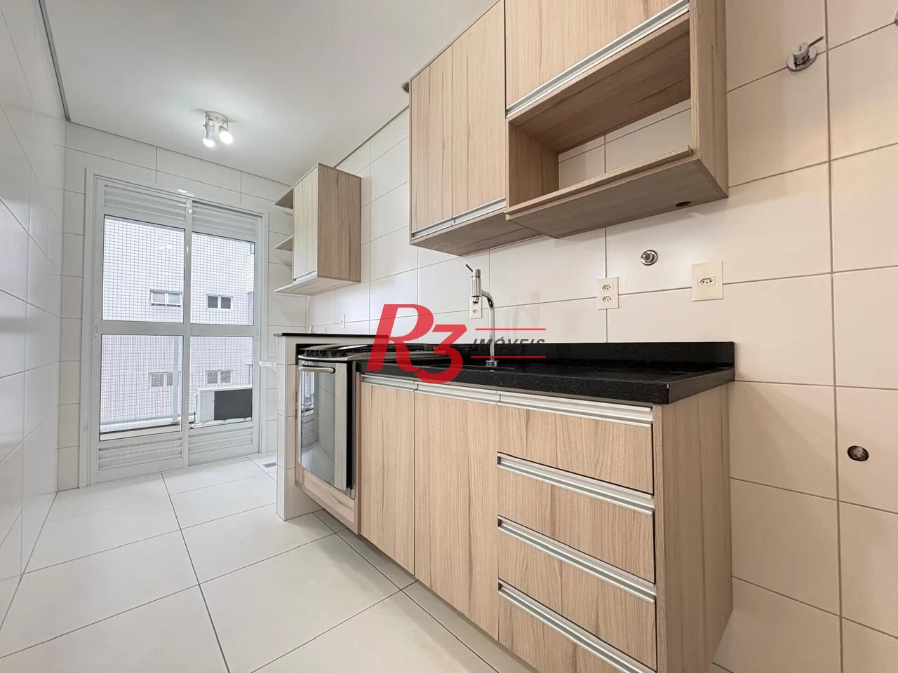 Apartamento com 1 dormitório para alugar, 52 m² por R$ 4.200,00/mês - Aparecida - Santos/SP