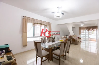 Casa com 3 dormitórios à venda, 200 m² por R$ 1.850.000,00 - Campo Grande - Santos/SP