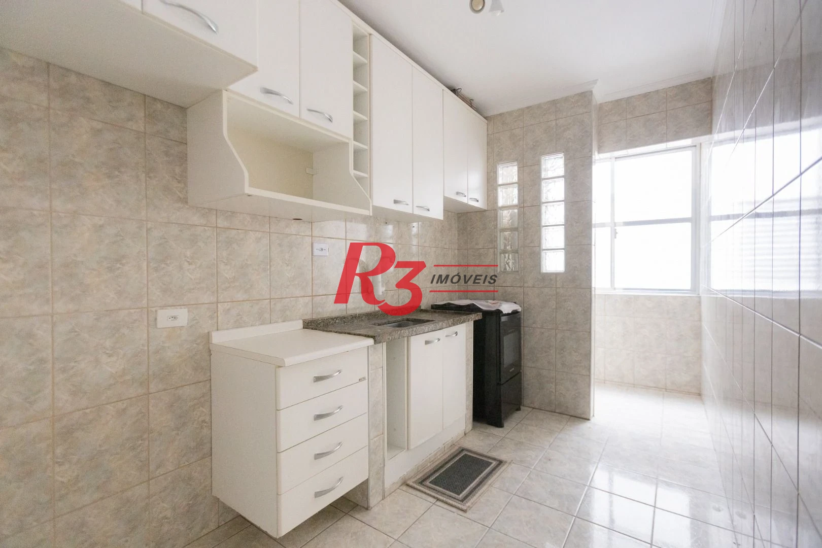 Apartamento com 1 dormitório à venda, 63 m² por R$ 385.000,00 - Aparecida - Santos/SP