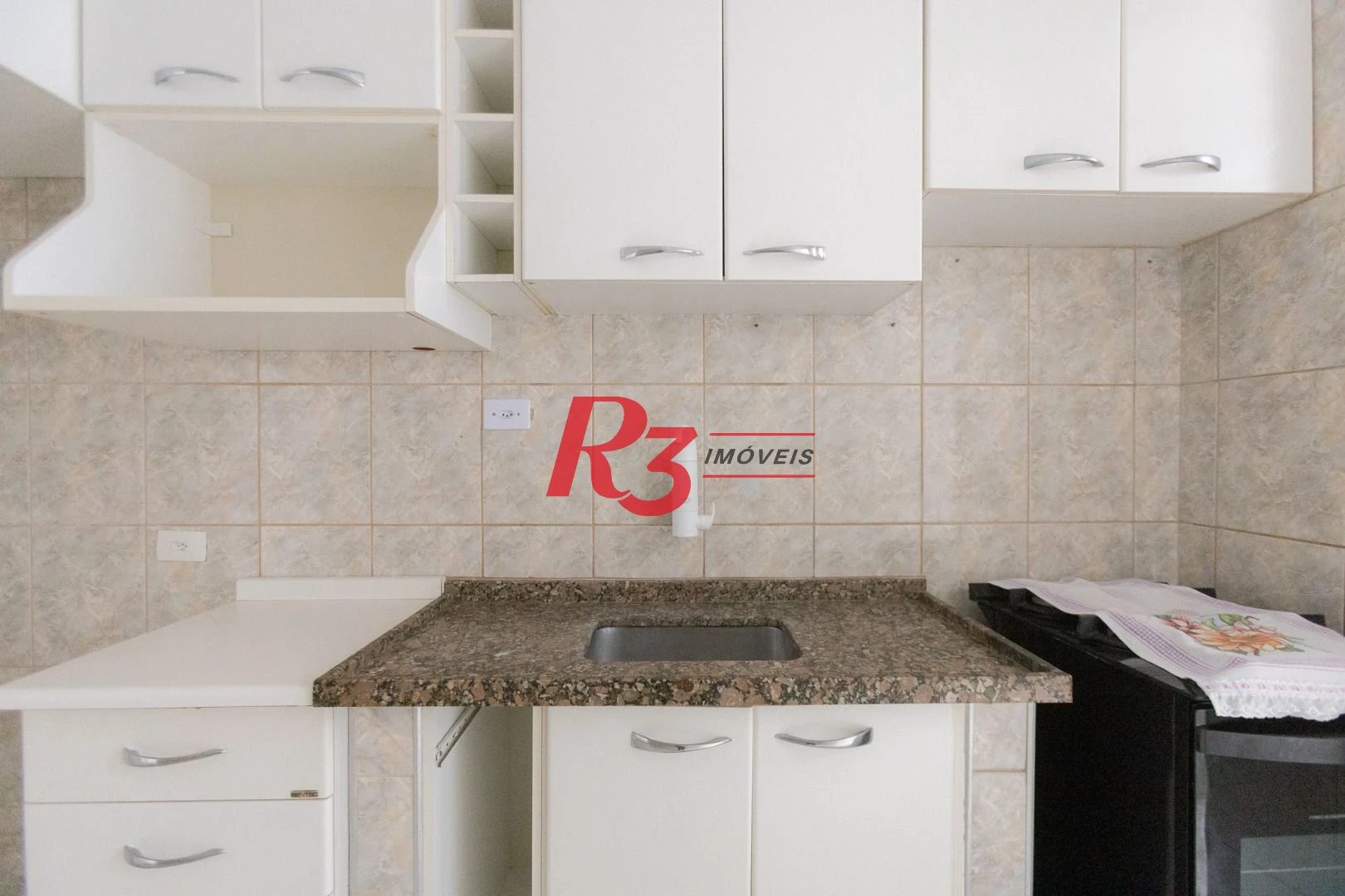 Apartamento com 1 dormitório à venda, 63 m² por R$ 385.000,00 - Aparecida - Santos/SP