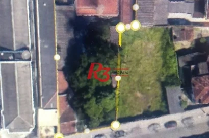 Terreno à venda, 1111 m² por R$ 4.260.000,00 - Centro - São Vicente/SP