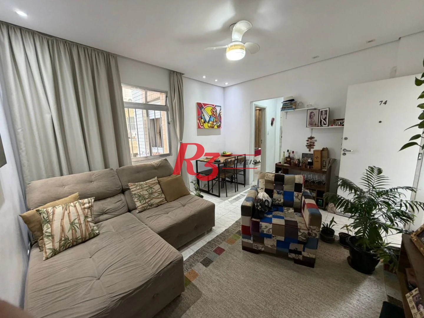 Apartamento com 1 dormitório à venda, 65 m² por R$ 345.000,00 - José Menino - Santos/SP