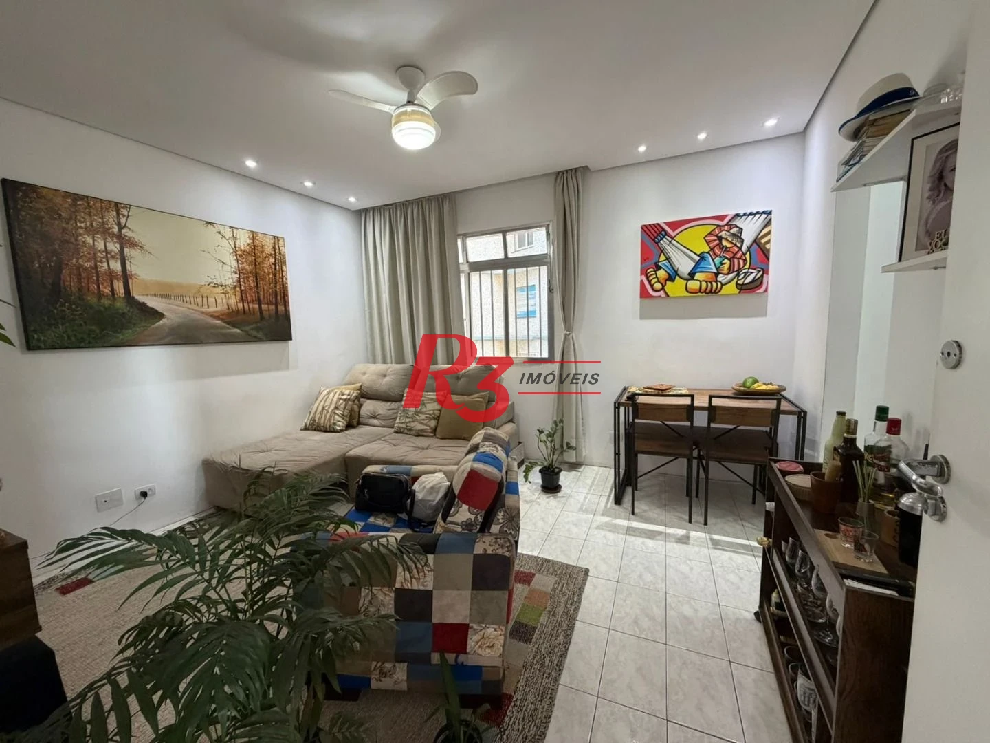 Apartamento com 1 dormitório à venda, 65 m² por R$ 345.000,00 - José Menino - Santos/SP
