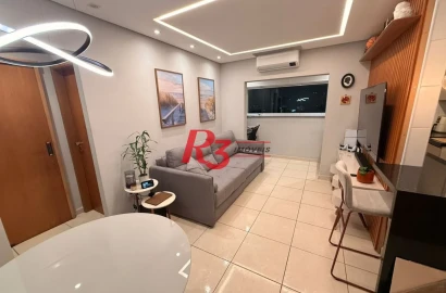 Apartamento com 1 dormitório à venda, 42 m² por R$ 460.000,00 - Macuco - Santos/SP