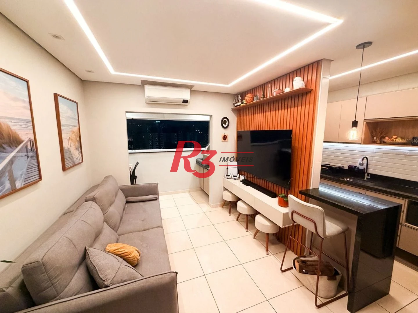 Apartamento com 1 dormitório à venda, 42 m² por R$ 460.000,00 - Macuco - Santos/SP