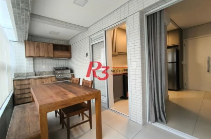 Apartamento com 1 dormitório à venda, 50 m² por R$ 890.000,00 - Boqueirão - Santos/SP