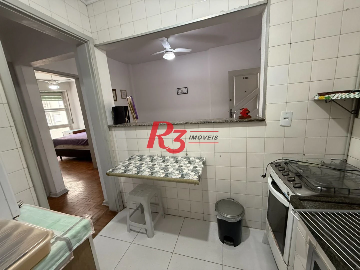 Apartamento com 2 dormitórios para alugar, 47 m² por R$ 3.500,00/mês - Aparecida - Santos/SP