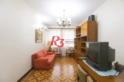 Apartamento com 1 dormitório à venda, 60 m² por R$ 420.000,00 - Gonzaga - Santos/SP