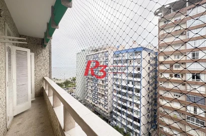 Apartamento com 2 dormitórios para alugar, 64 m² por R$ 3.500,02/mês - Boqueirão - Santos/SP
