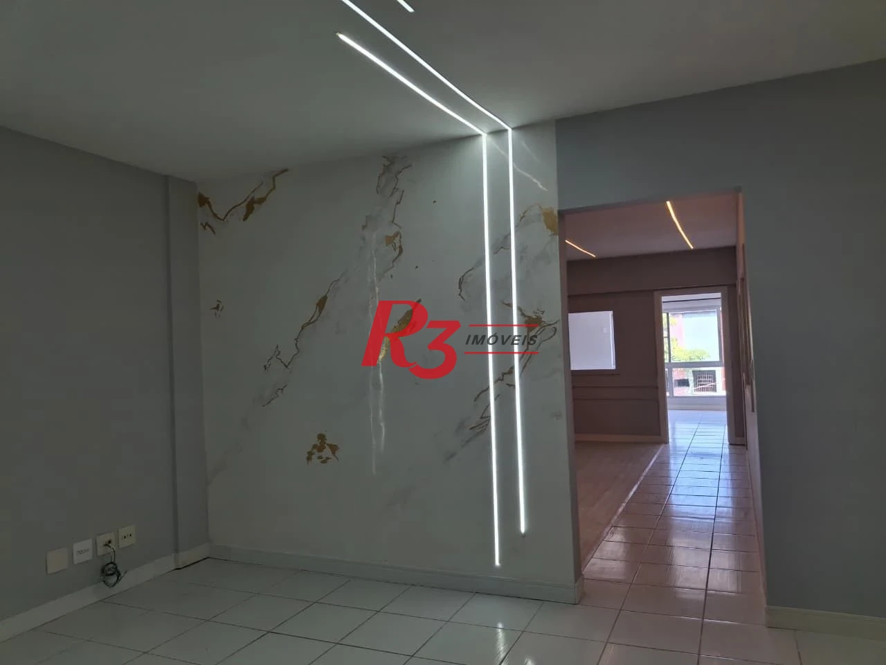 Sala para alugar, 122 m² por R$ 3.600,00/mês - Centro - Santos/SP