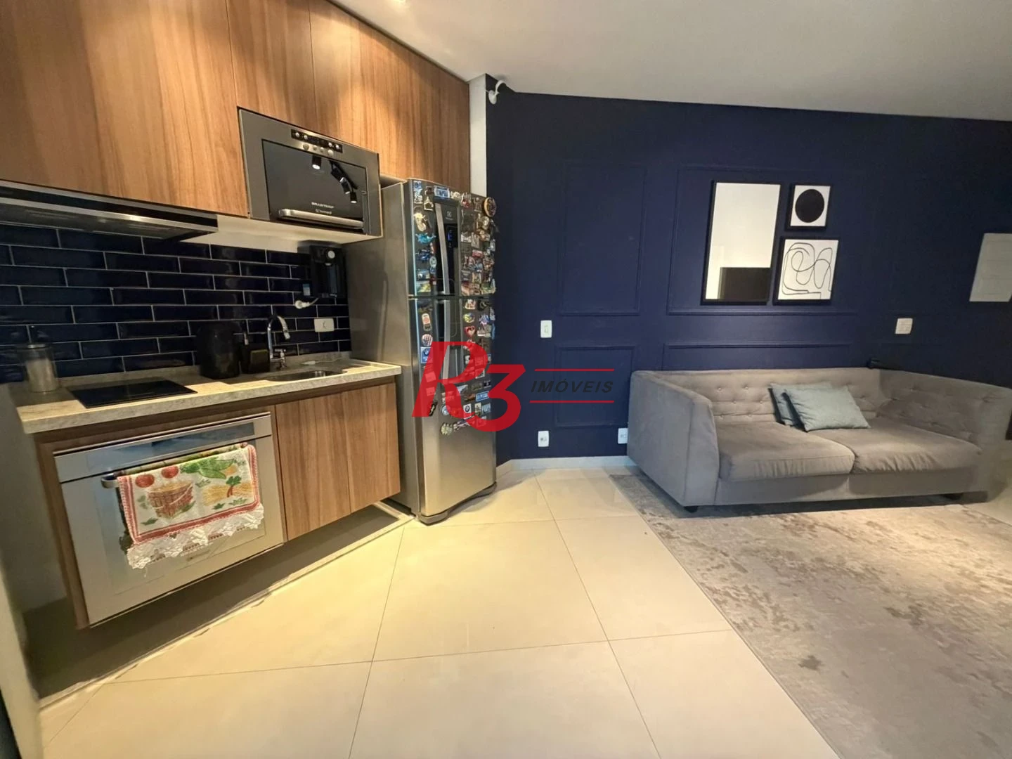 Cobertura com 1 dormitório à venda, 129 m² por R$ 1.330.000,00 - Pompéia - Santos/SP