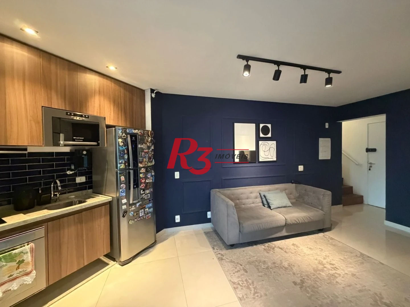 Cobertura com 1 dormitório à venda, 129 m² por R$ 1.330.000,00 - Pompéia - Santos/SP