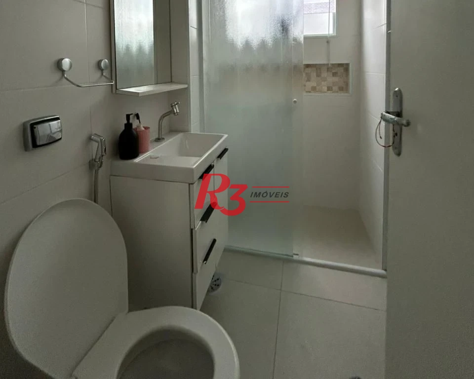 Apartamento com 1 dormitório à venda, 50 m² por R$ 355.000,00 - Pompéia - Santos/SP