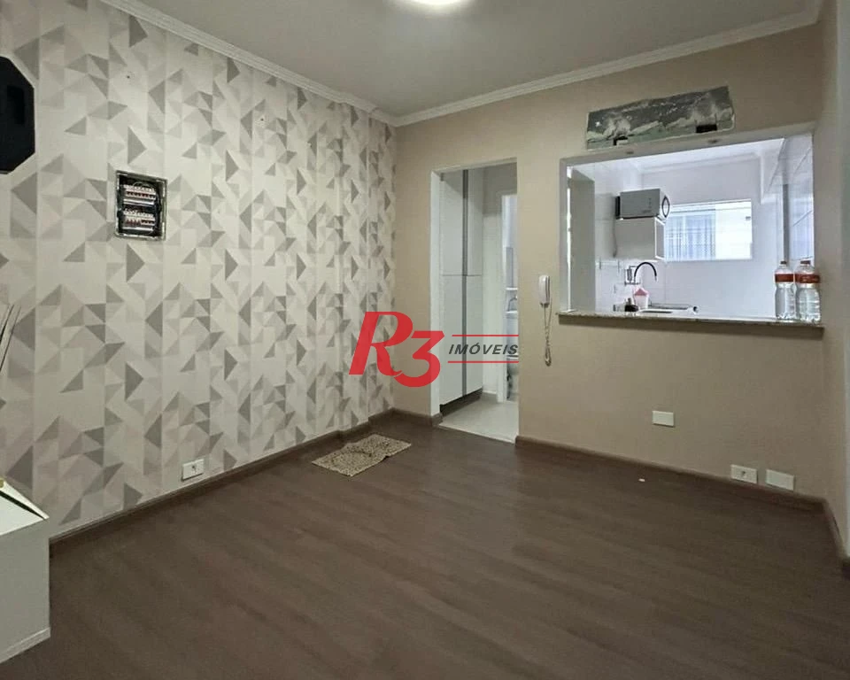 Apartamento com 1 dormitório à venda, 50 m² por R$ 355.000,00 - Pompéia - Santos/SP