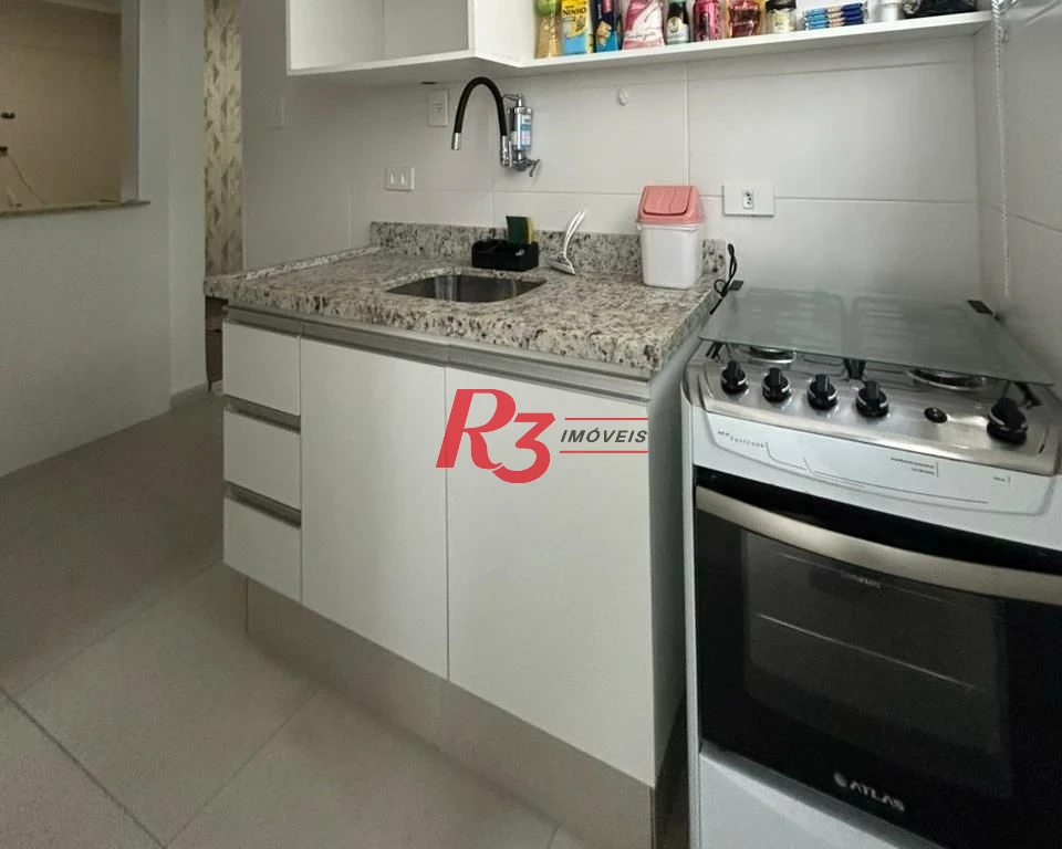 Apartamento com 1 dormitório à venda, 50 m² por R$ 355.000,00 - Pompéia - Santos/SP