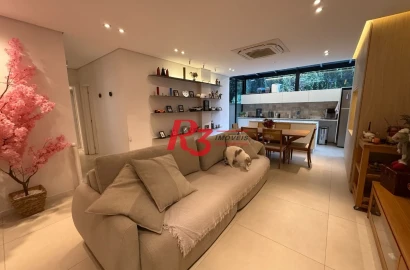 Apartamento Garden com 2 dormitórios à venda, 96 m² por R$ 1.080.000,00 - Marapé - Santos/SP