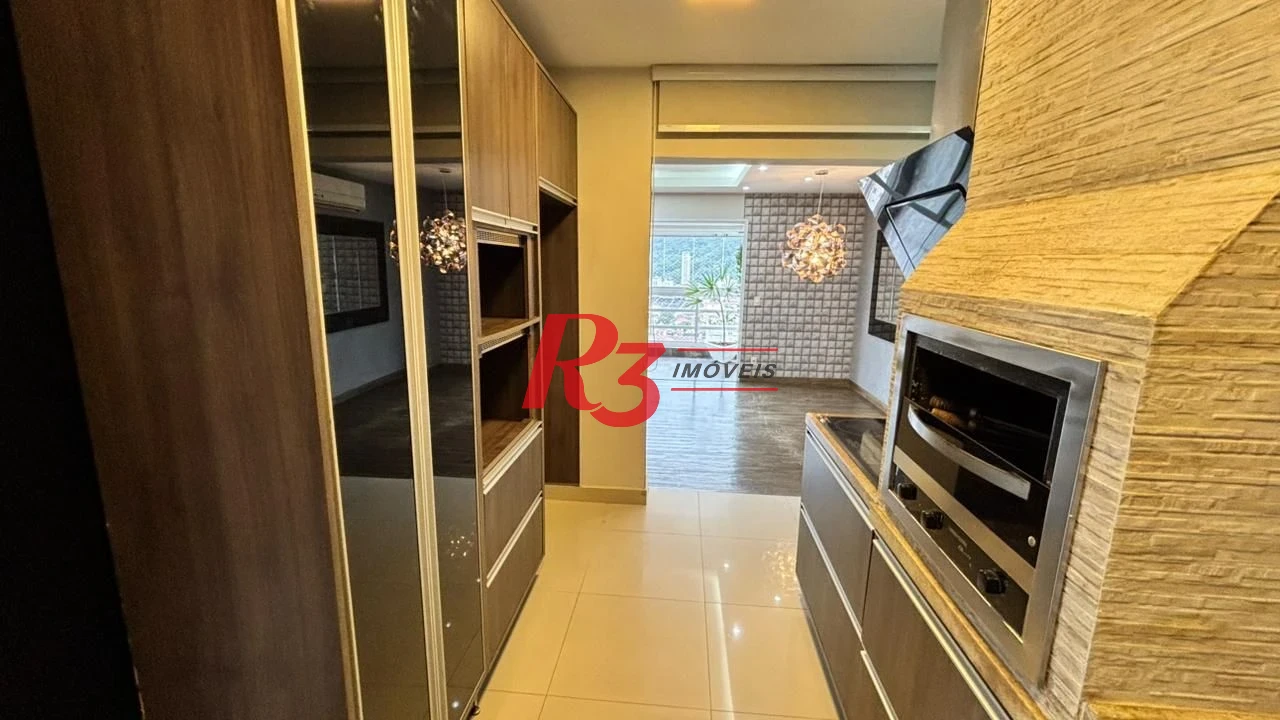 Apartamento com 3 dormitórios para alugar, 96 m² por R$ 6.600,00/mês - Vila Belmiro - Santos/SP