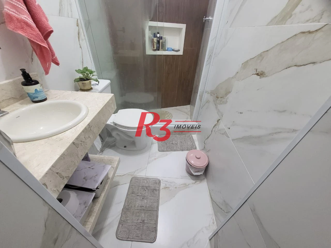 Apartamento com 3 dormitórios à venda, 183 m² por R$ 830.000,00 - Boqueirão - Santos/SP