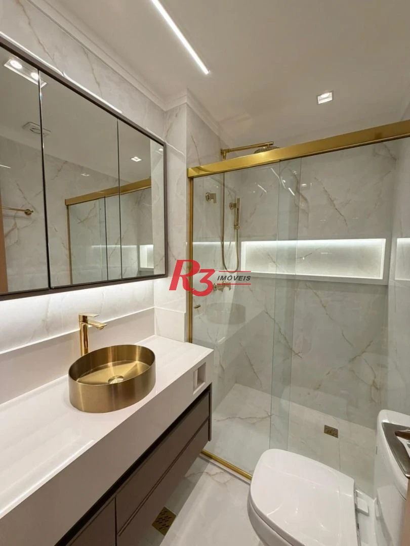 Apartamento com 3 dormitórios à venda, 100 m² por R$ 1.998.000,00 - Gonzaga - Santos/SP