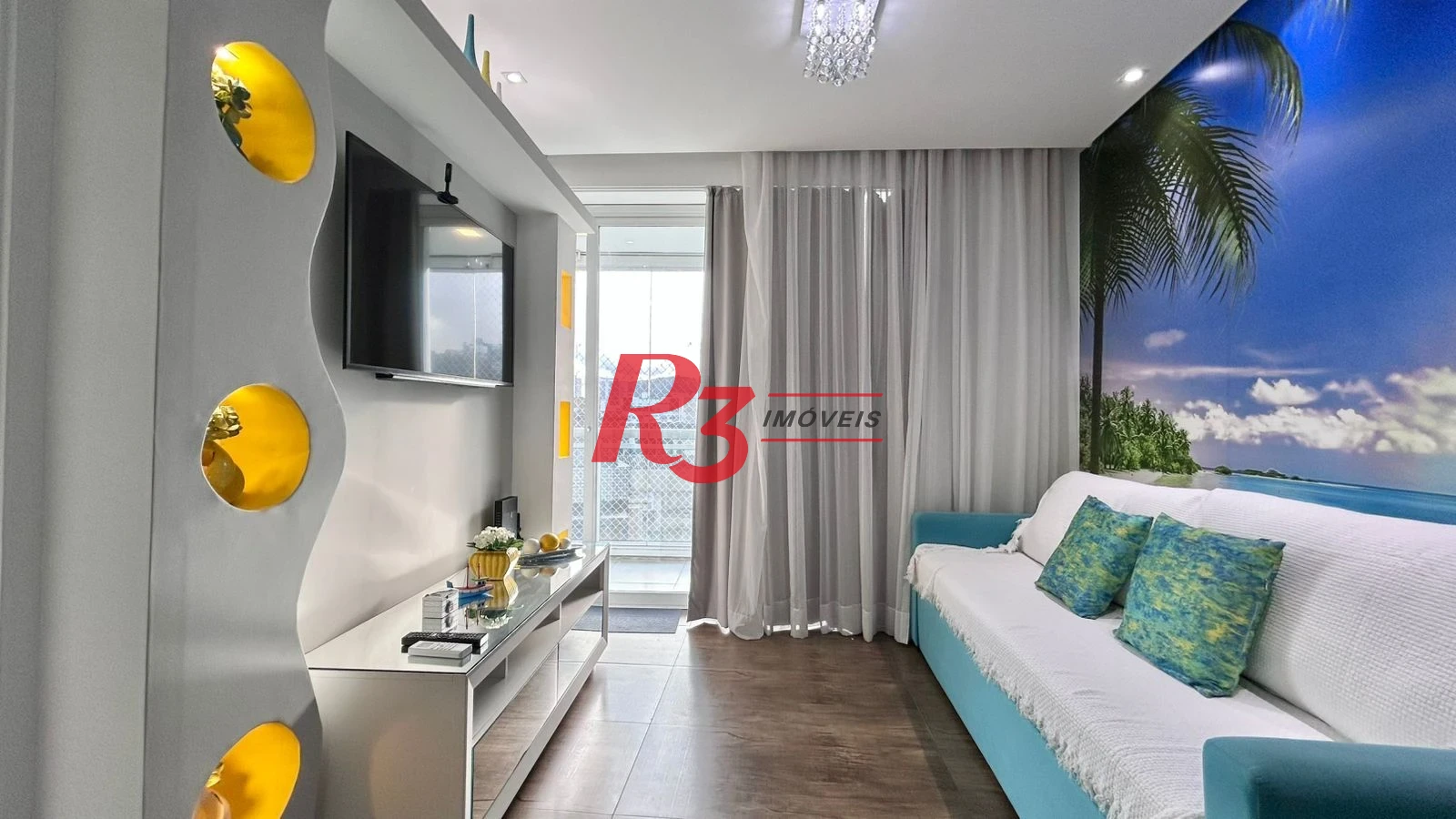 Apartamento com 1 dormitório para alugar, 50 m² por R$ 6.500,00/mês - Pompéia - Santos/SP