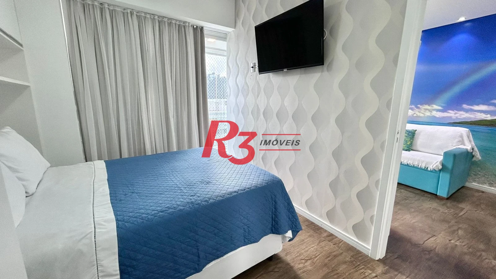 Apartamento com 1 dormitório para alugar, 50 m² por R$ 6.500,00/mês - Pompéia - Santos/SP