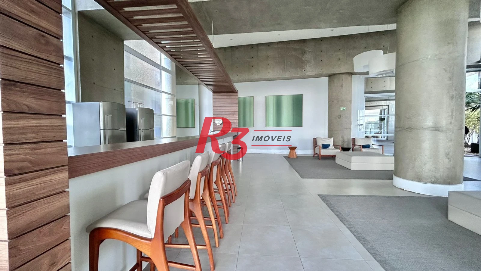 Apartamento com 1 dormitório para alugar, 50 m² por R$ 6.500,00/mês - Pompéia - Santos/SP