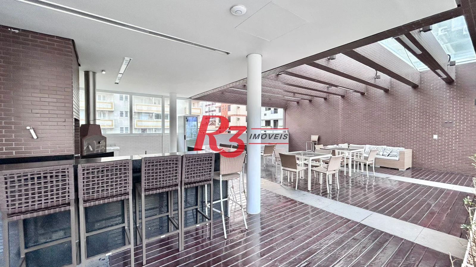 Apartamento com 1 dormitório para alugar, 50 m² por R$ 6.500,00/mês - Pompéia - Santos/SP