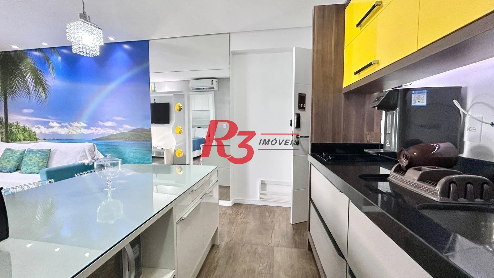 Apartamento com 1 dormitório para alugar, 50 m² por R$ 6.500,00/mês - Pompéia - Santos/SP