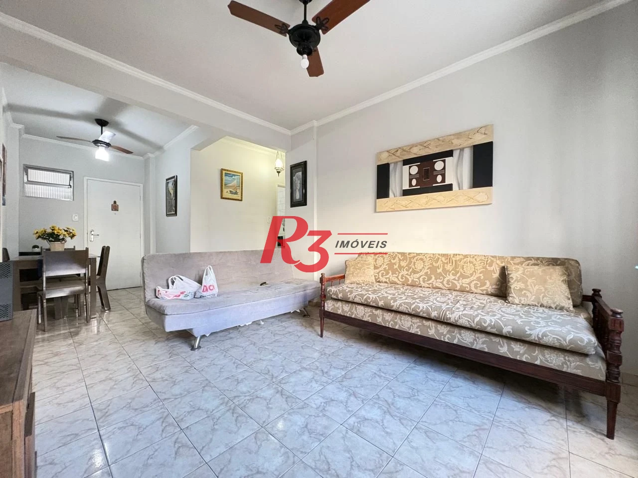 Apartamento com 1 dormitório para alugar, 67 m² por R$ 3.200,02/mês - Boqueirão - Santos/SP