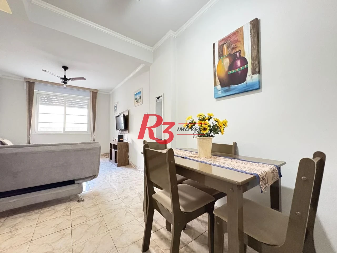 Apartamento com 1 dormitório para alugar, 67 m² por R$ 3.200,02/mês - Boqueirão - Santos/SP