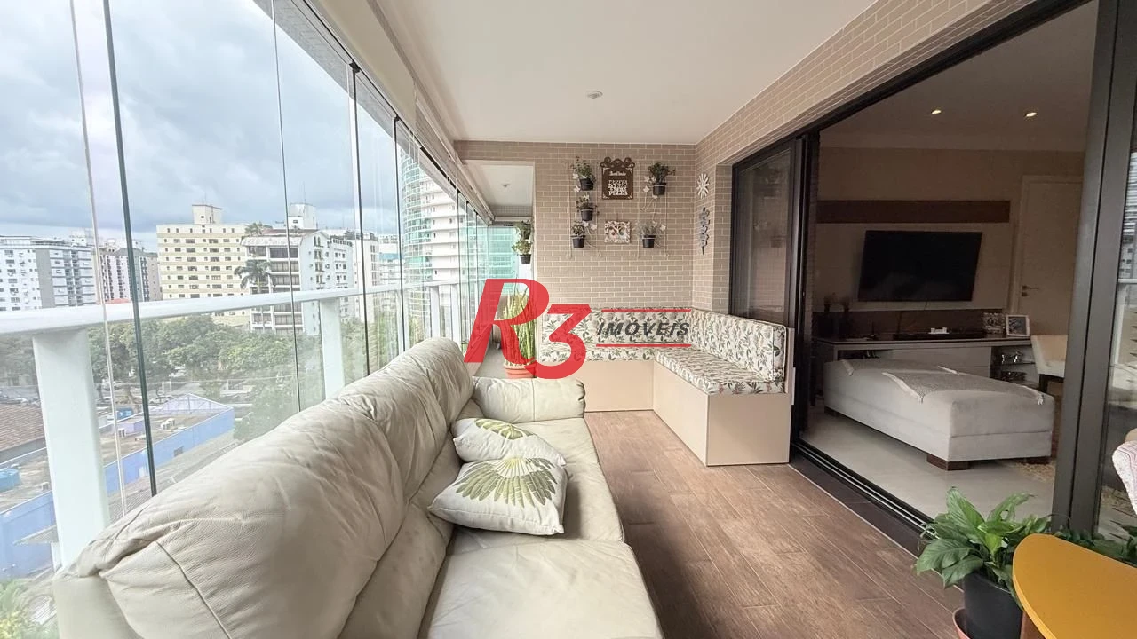 Apartamento com 3 dormitórios à venda, 138 m² por R$ 1.680.000,00 - Gonzaga - Santos/SP