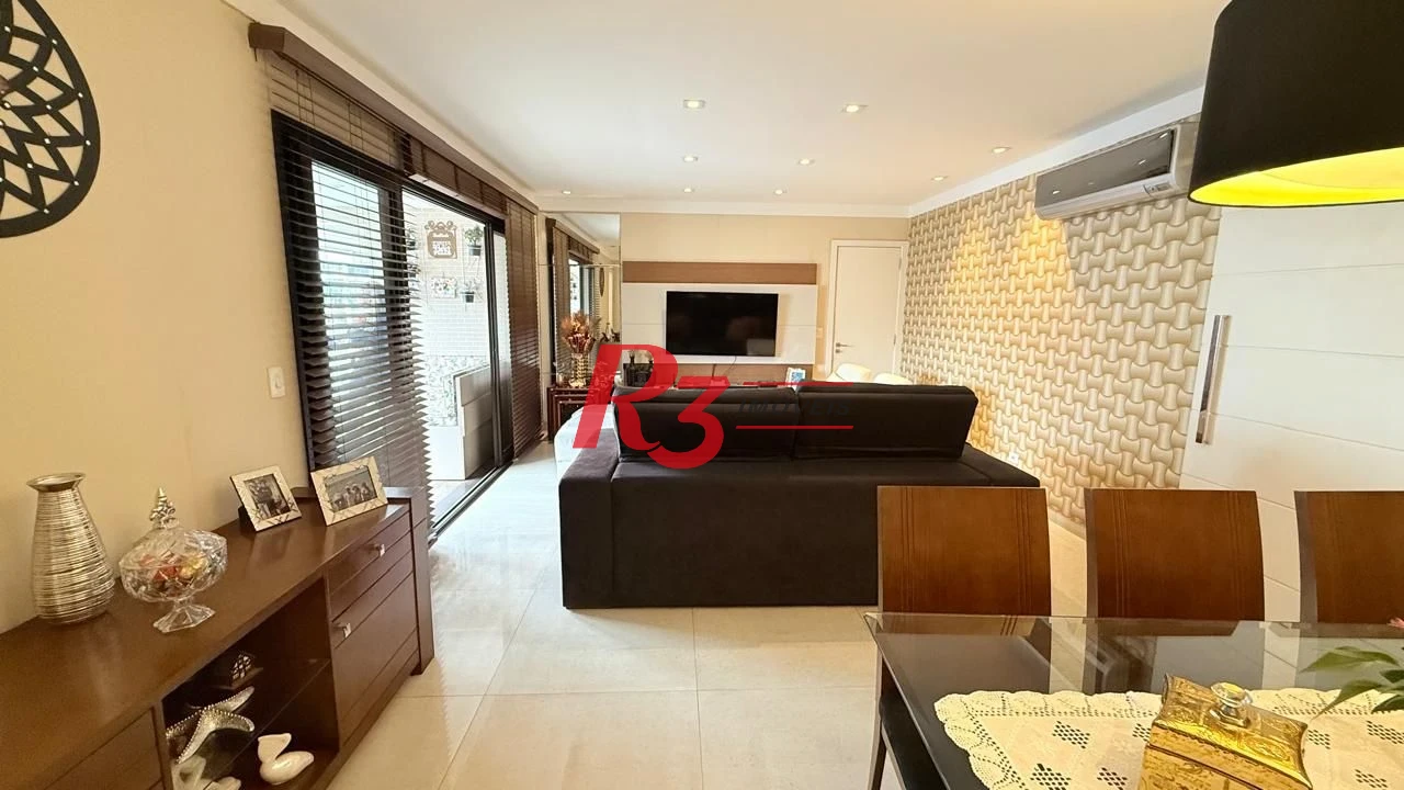 Apartamento com 3 dormitórios à venda, 138 m² por R$ 1.680.000,00 - Gonzaga - Santos/SP