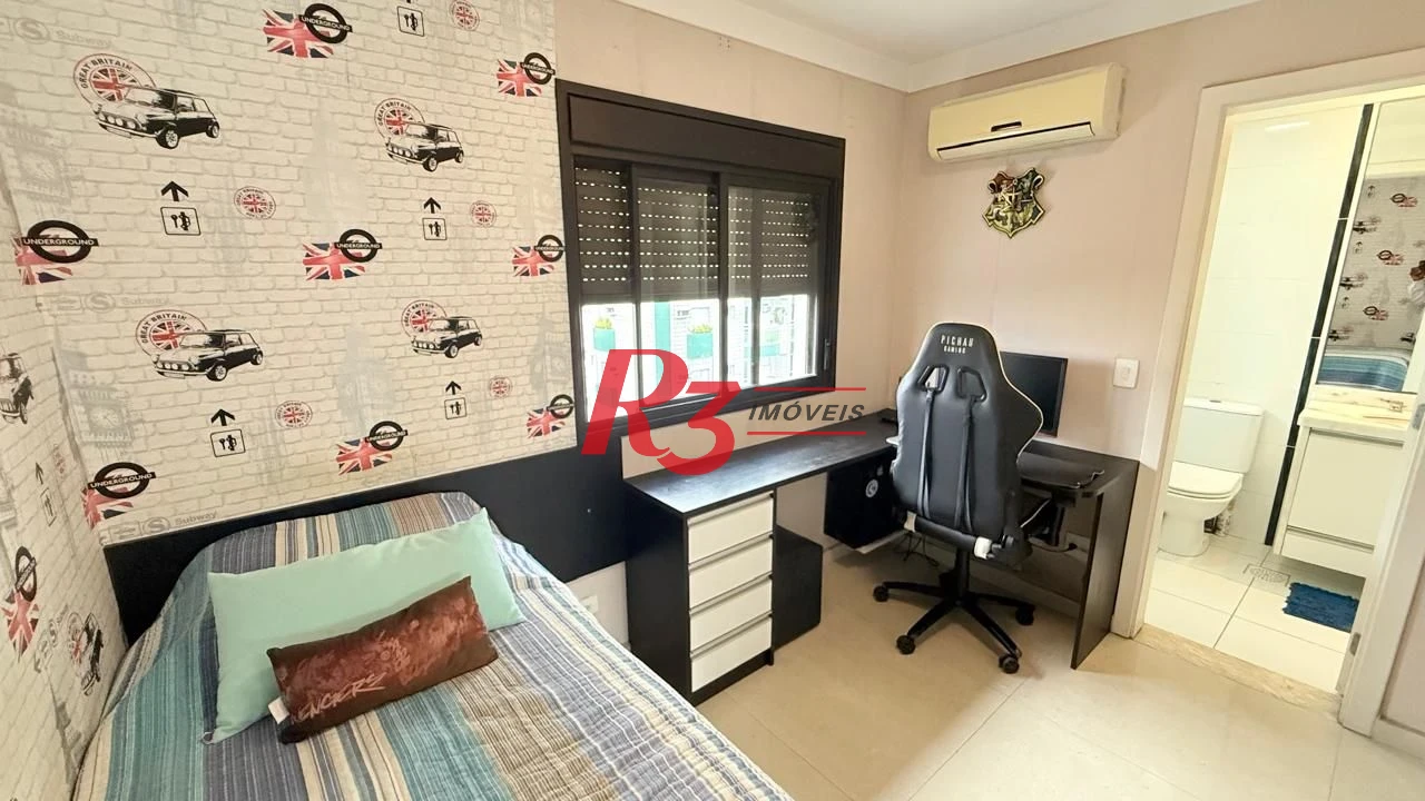 Apartamento com 3 dormitórios à venda, 138 m² por R$ 1.680.000,00 - Gonzaga - Santos/SP