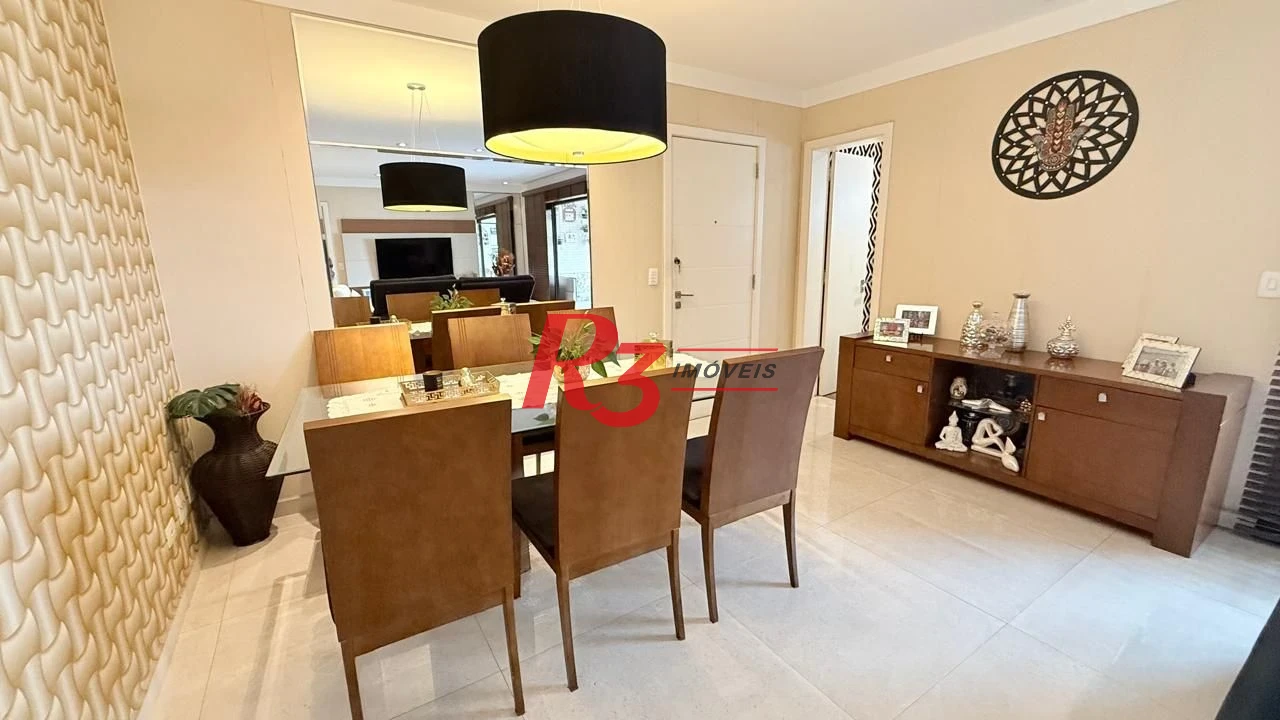 Apartamento com 3 dormitórios à venda, 138 m² por R$ 1.680.000,00 - Gonzaga - Santos/SP