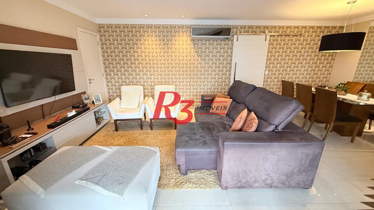 Apartamento com 3 dormitórios à venda, 138 m² por R$ 1.680.000,00 - Gonzaga - Santos/SP