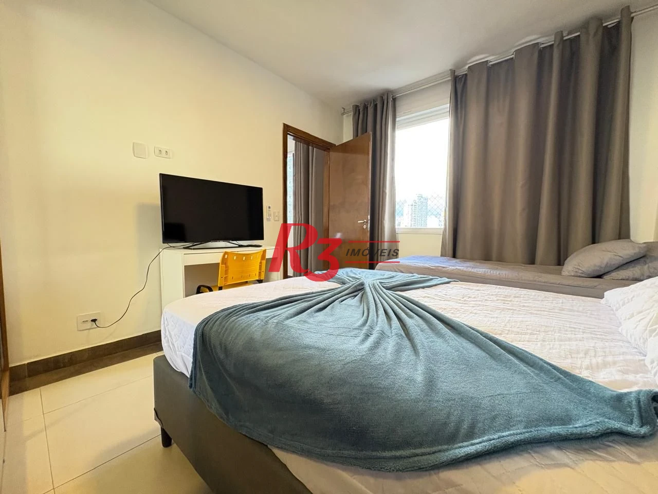 Apartamento com 1 dormitório para alugar, 60 m² por R$ 4.500,02/mês - Boqueirão - Santos/SP