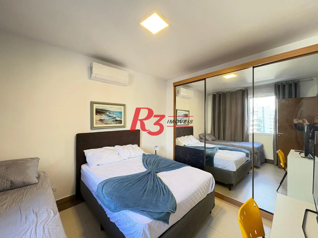 Apartamento com 1 dormitório para alugar, 60 m² por R$ 4.500,02/mês - Boqueirão - Santos/SP
