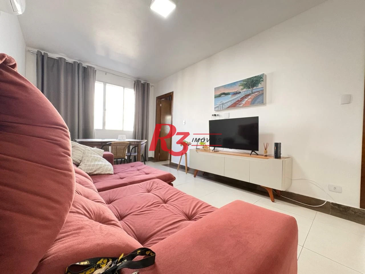 Apartamento com 1 dormitório para alugar, 60 m² por R$ 4.500,02/mês - Boqueirão - Santos/SP