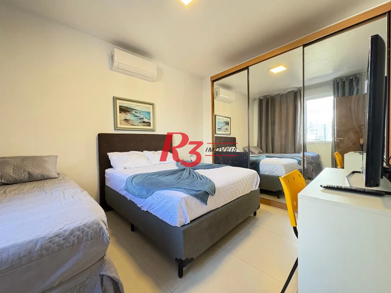 Apartamento com 1 dormitório para alugar, 60 m² por R$ 4.500,02/mês - Boqueirão - Santos/SP