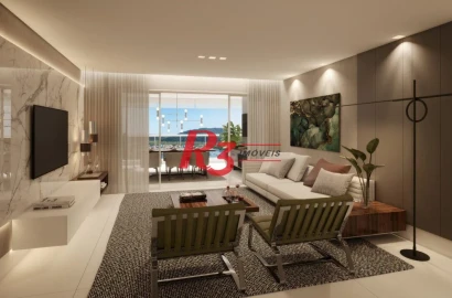 Apartamento com 3 dormitórios à venda, 163 m² por R$ 4.000.000,00 - Ponta da Praia - Santos/SP