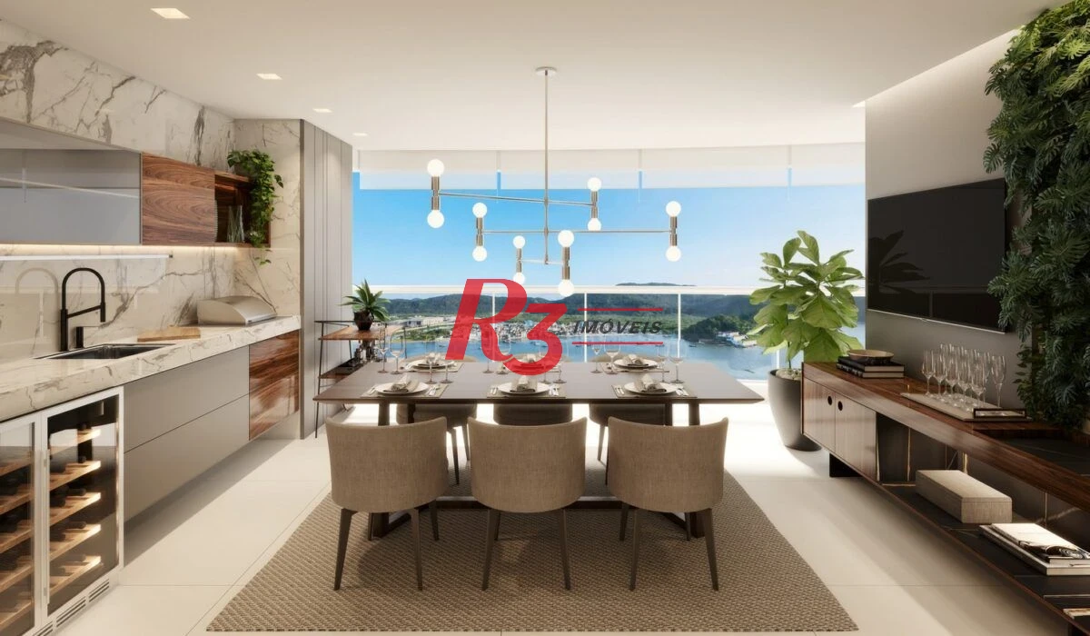 Apartamento com 3 dormitórios à venda, 163 m² por R$ 4.000.000,00 - Ponta da Praia - Santos/SP